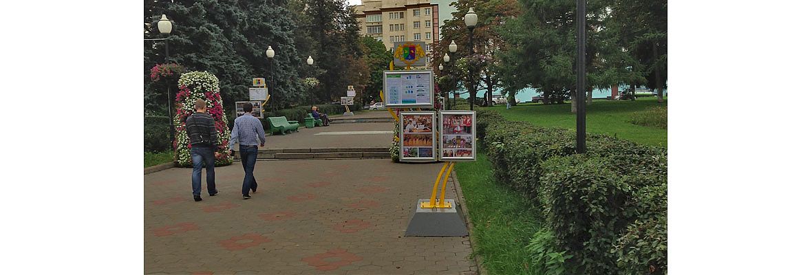 Информационные стелы к Дню города, Москва, 2013